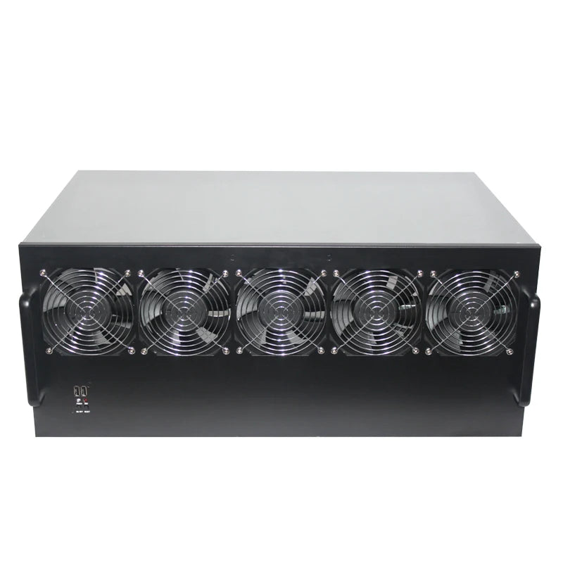 Server 12GPU Case Power Supply 6U w 5 Fans Case