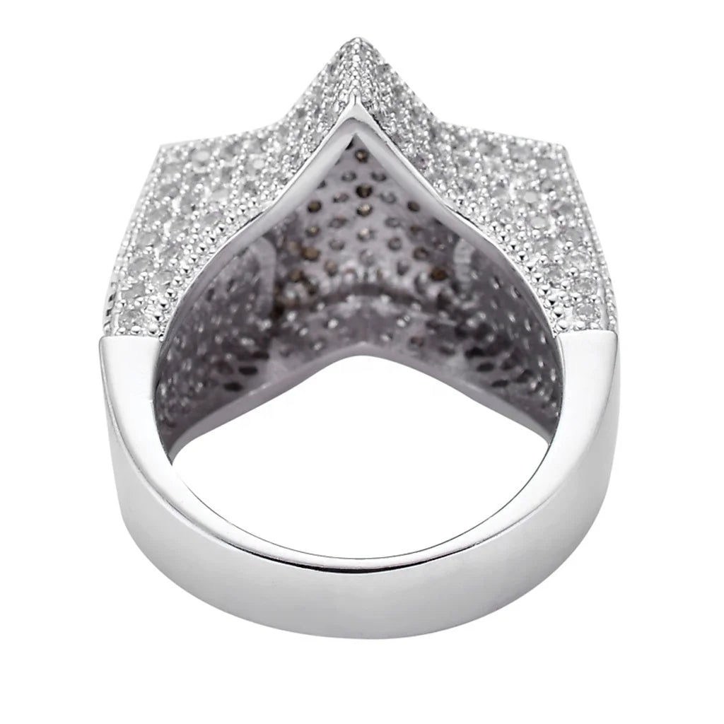 DTA Silver 925 D Lab Diamond Star Ring