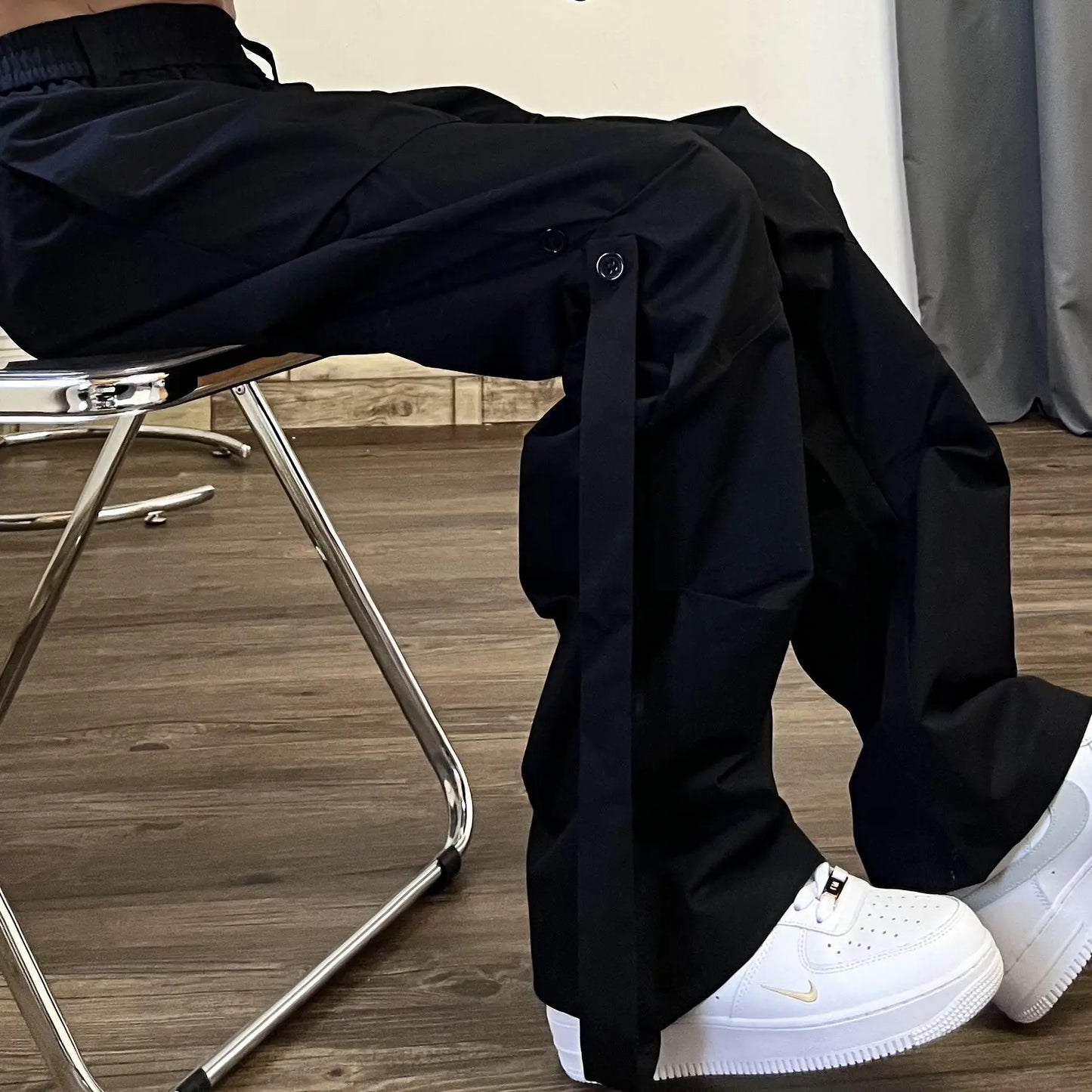 Pyro Retro Loose Flare Pants Men