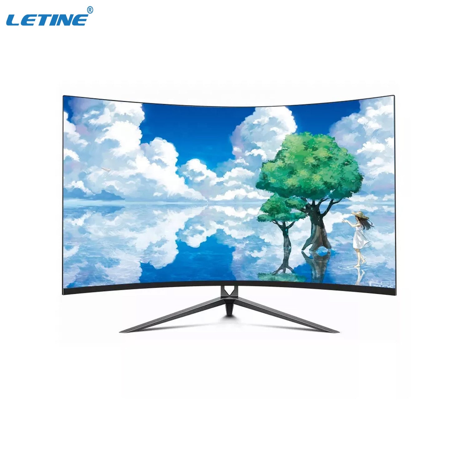Gaming Desktop Led Monitor 32 27 24 21 19inch Curved Flat Monitor 1920*1080 Resolution 19 Inches Led Display