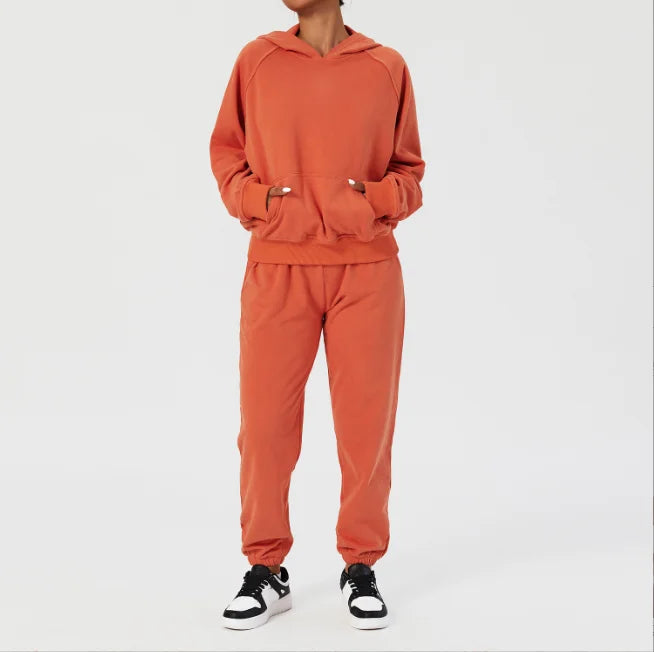 Women's French Terry Sweatpants and Hoodie Set