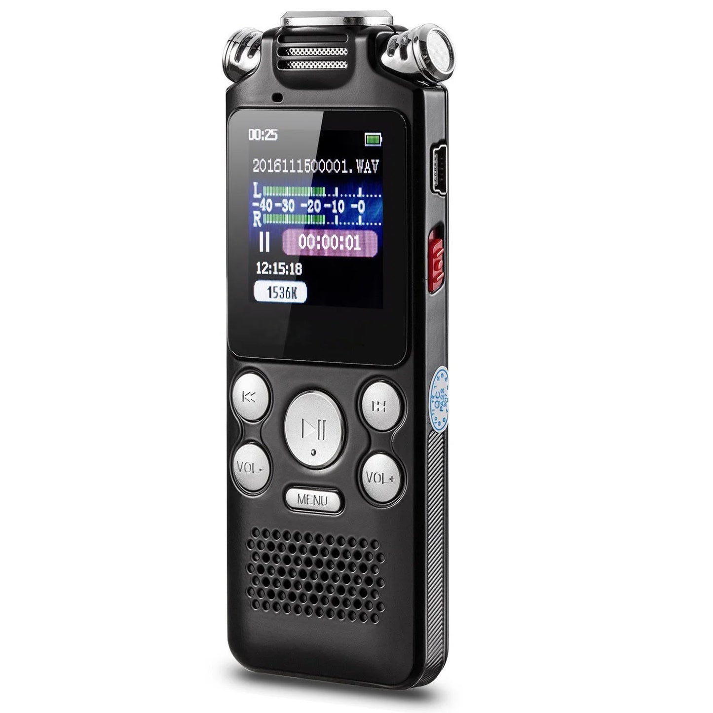 Mini N3 Digital Audio Recorder Multi-Language Menu