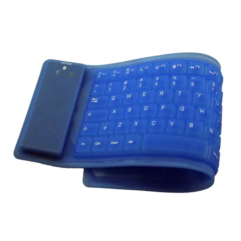 Yapears 2023 New 88 Keys Flexible and Foldable Waterproof Wireless Silicone Blue Tooth  Keyboard for IOS Android Windows