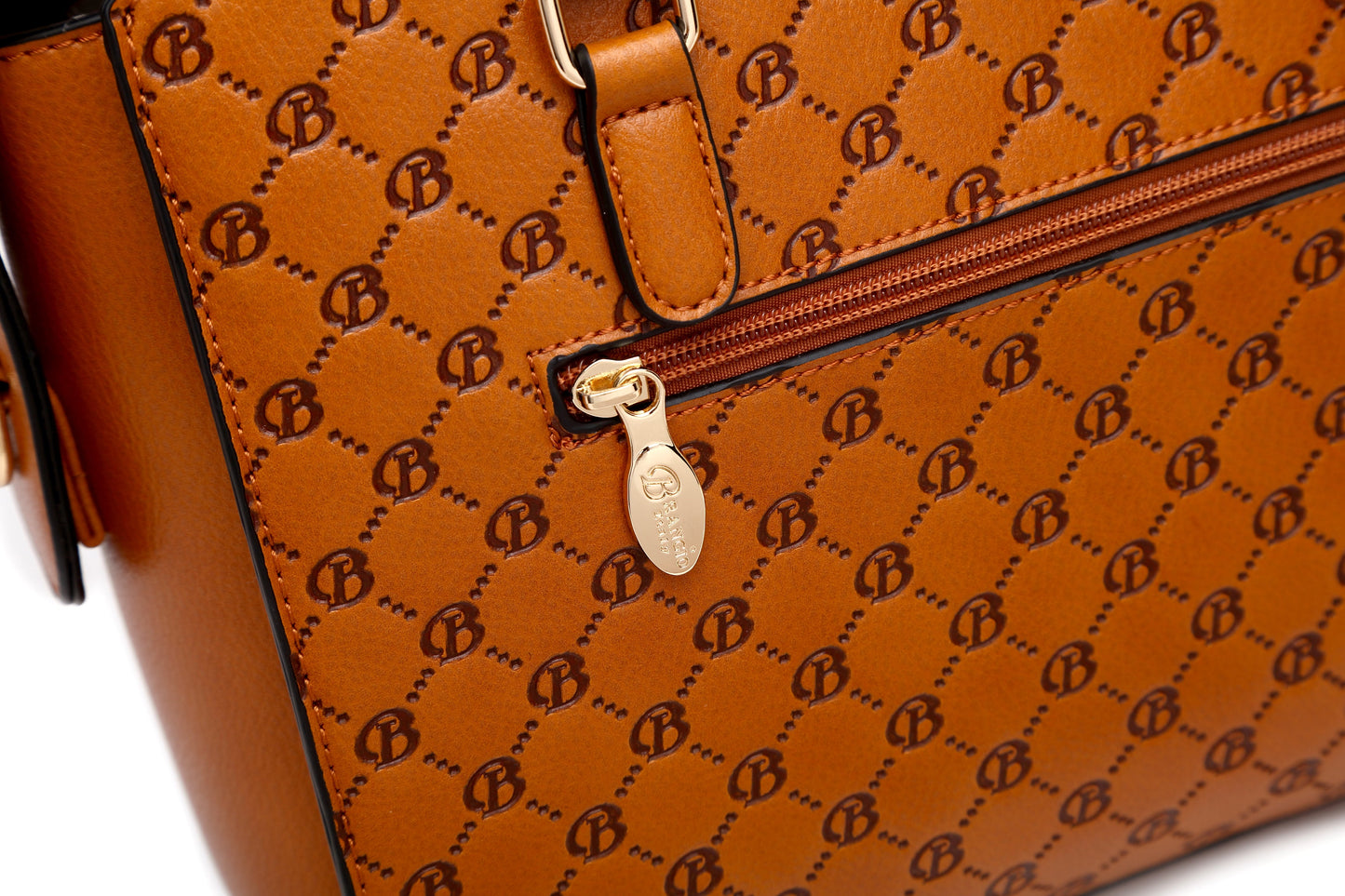 “Empress” Double Layer Crystal Engraved Matte Satchel