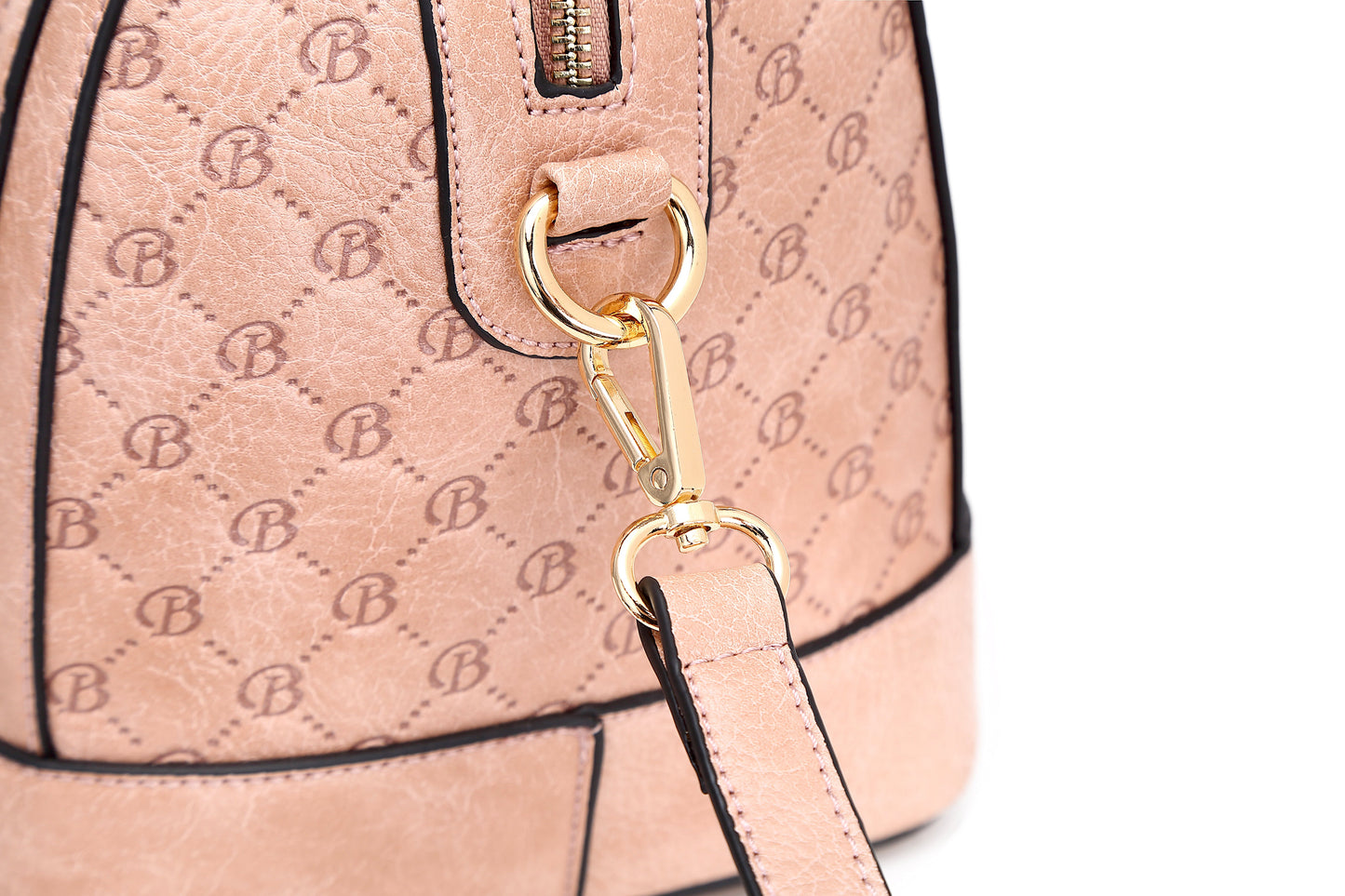 ”Goddess” Double Layer Crystal Engraved Dome Satchel