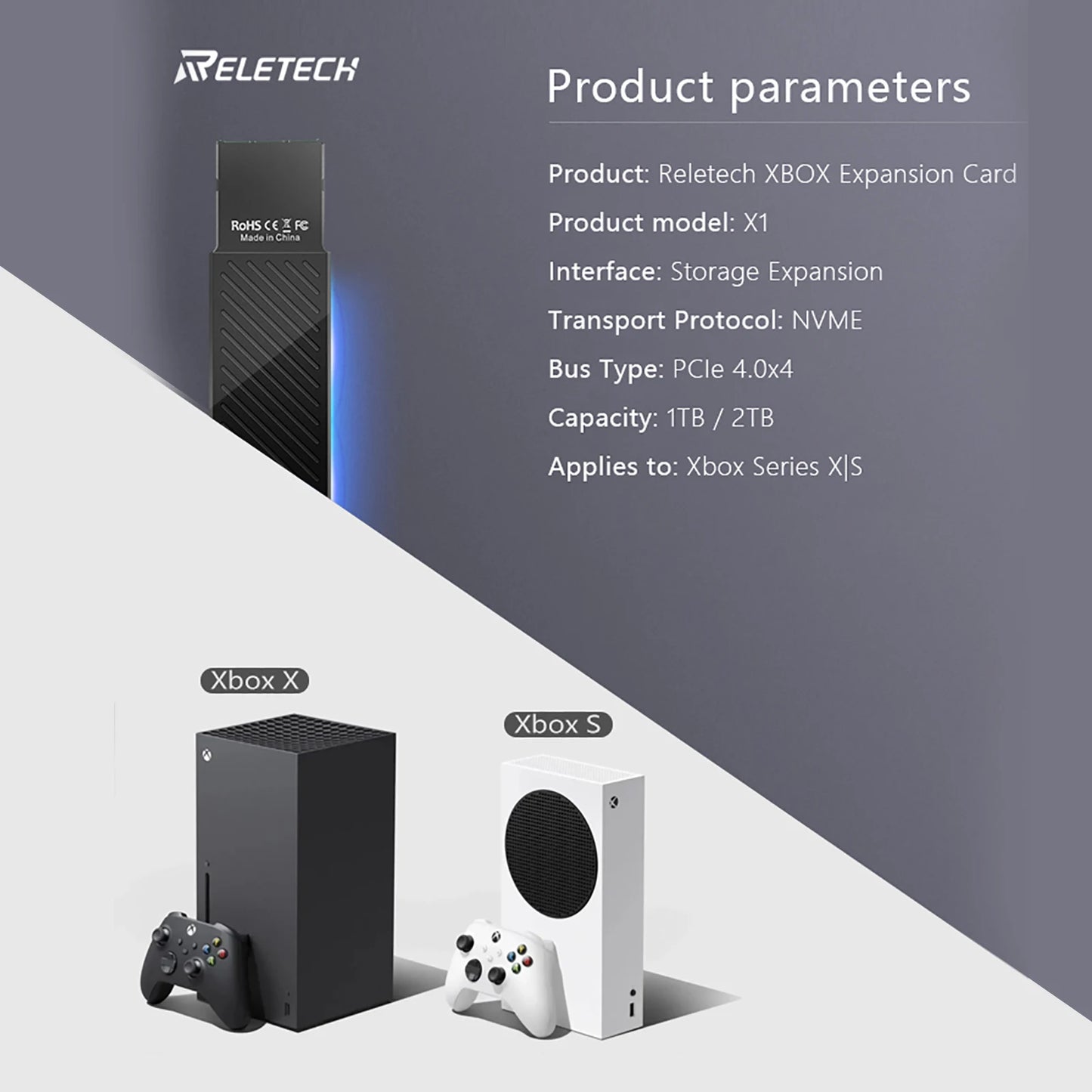 Expansion Card Xbox Series S/X Storage 1TB 2TB External Gen 4.0