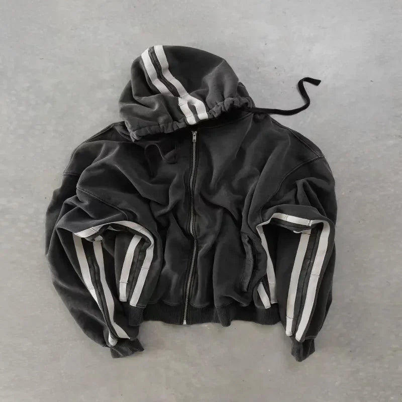 Y2K - Gray Custom Embroidery Hoodie