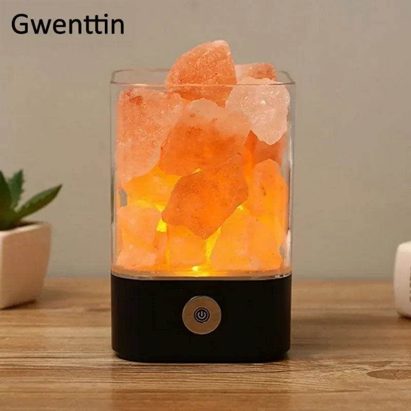 Crystal 3D Himalayan Salt Lamp Led Light