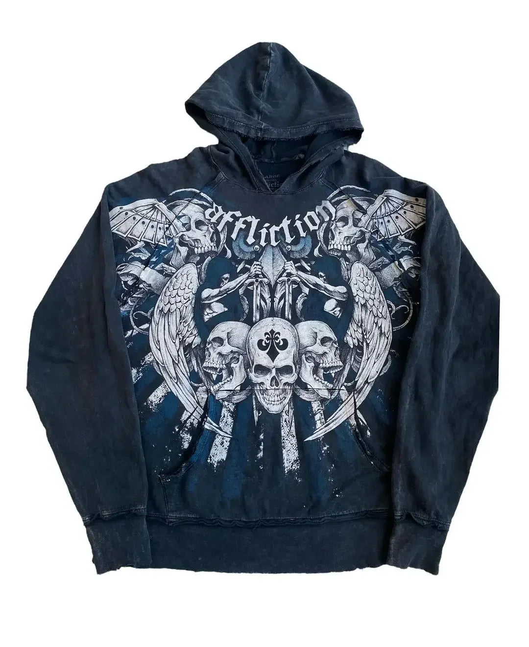 Y2K - Gray Custom Embroidery Hoodie