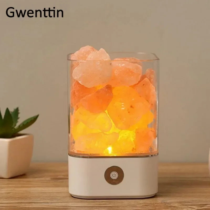 Crystal 3D Himalayan Salt Lamp Led Light