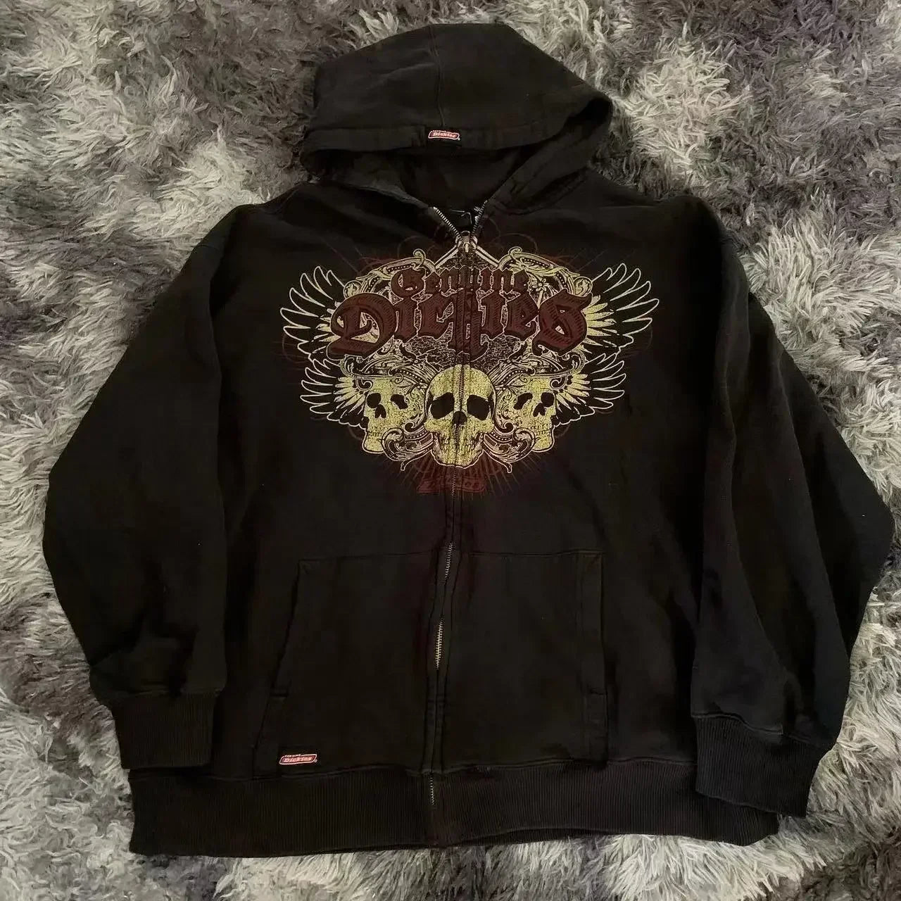 Y2K - Gray Custom Embroidery Hoodie