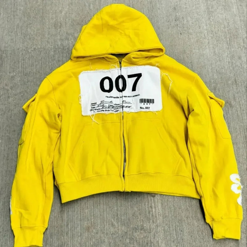 Y2K - Gray Custom Embroidery Hoodie