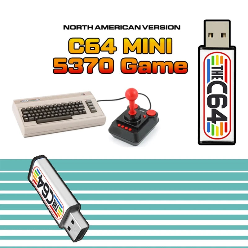 C64Mini Game Consoles Video Game Sticks with 5370 Retro Video Games 1.6.1 Version