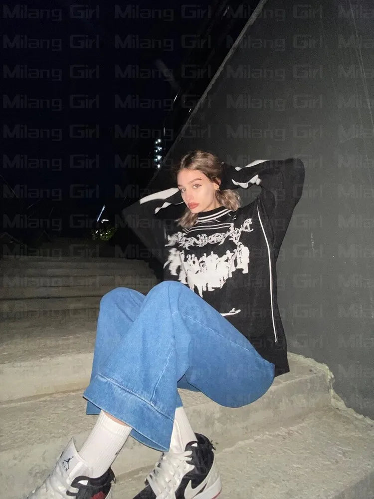 Gothic Hassett Oversized Sweater Pullover