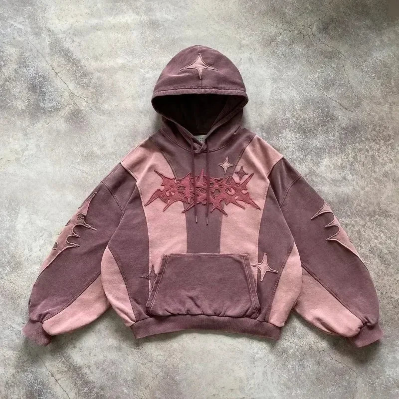 Y2K - Gray Custom Embroidery Hoodie