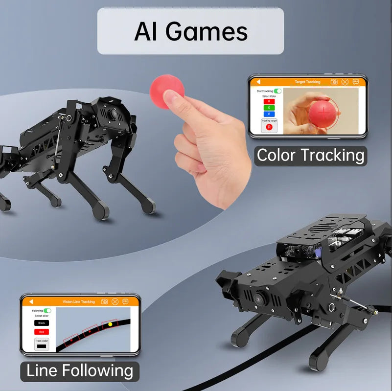 Hiwonder Quadruped AI Vision Powered Robot Dog A-Claas