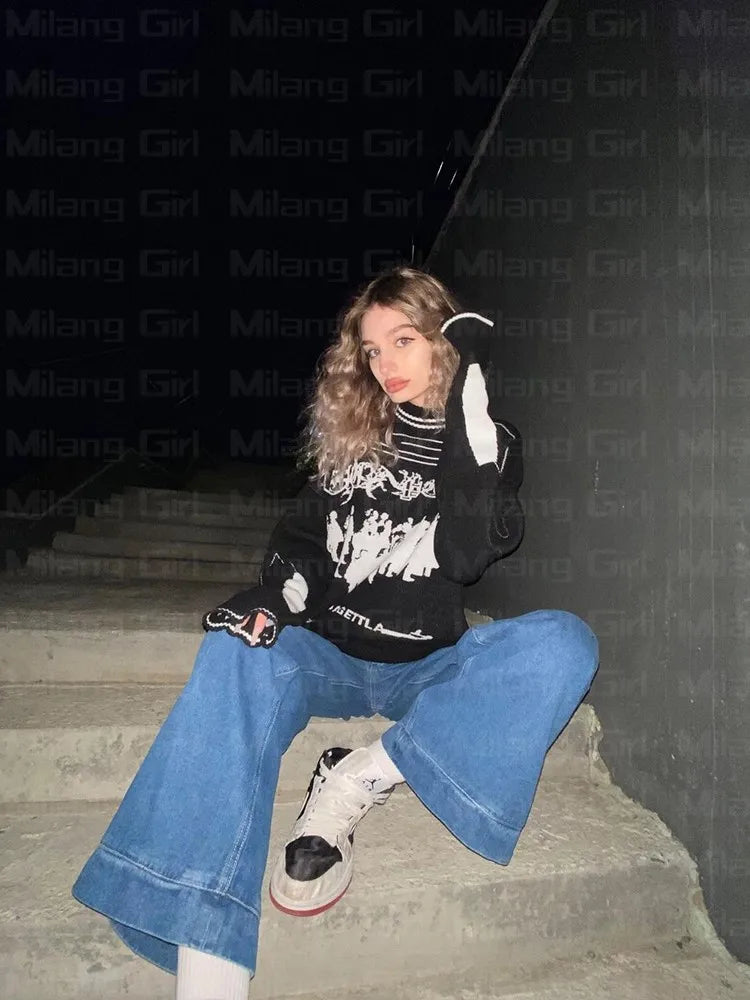 Gothic Hassett Oversized Sweater Pullover