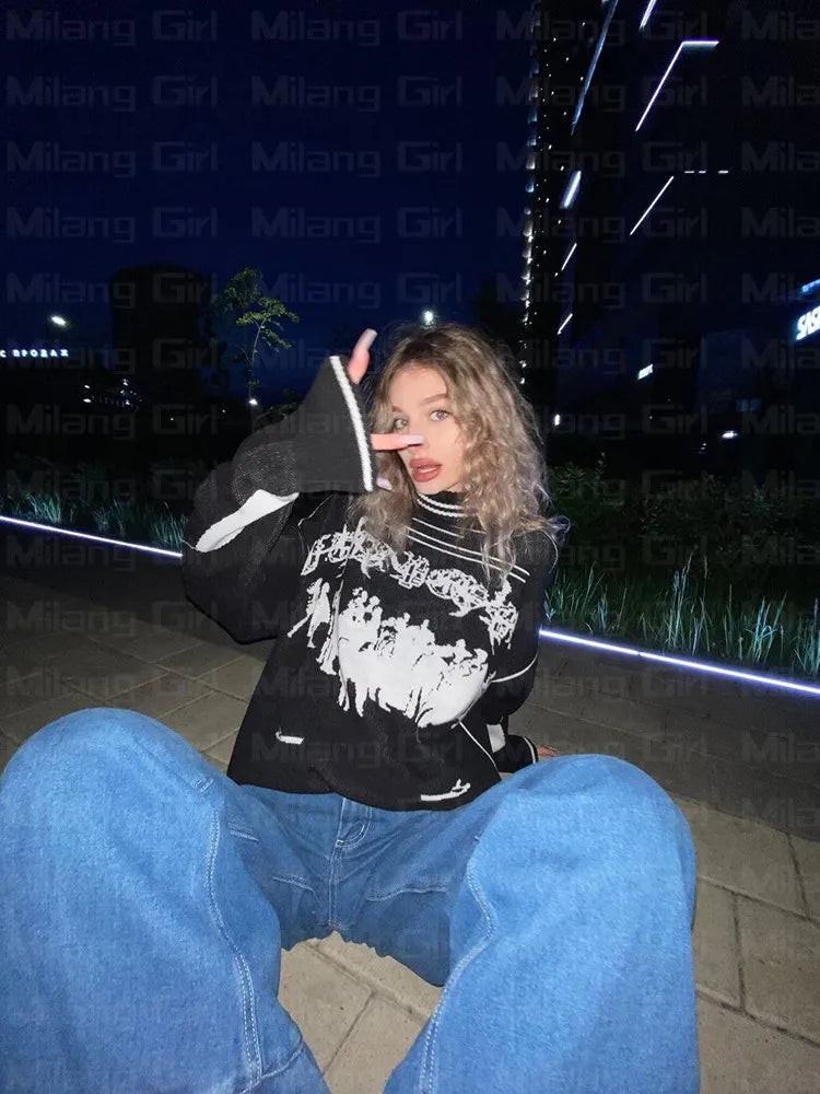 Gothic Hassett Oversized Sweater Pullover