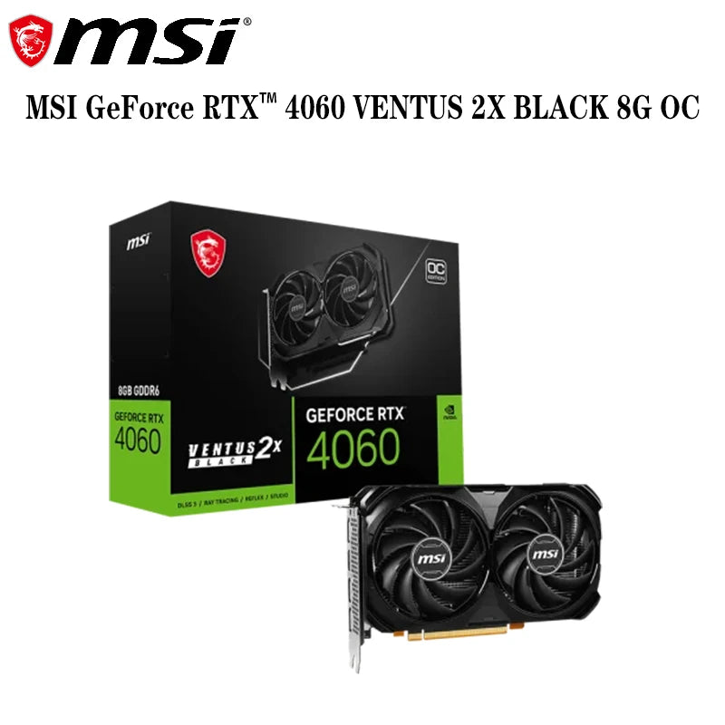 Original Msi GeForce RTX 4060 Computer Graphics Card