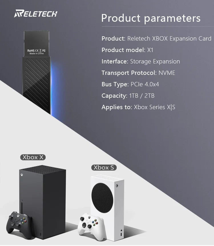 Expansion Card Xbox Series S/X Storage 1TB 2TB External Gen 4.0