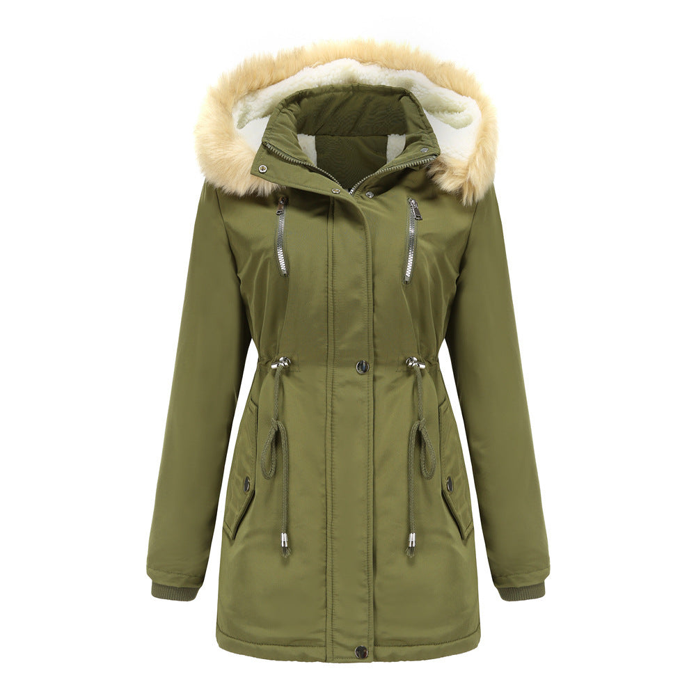 Lamb Velvet Jacket w Detachable Hood