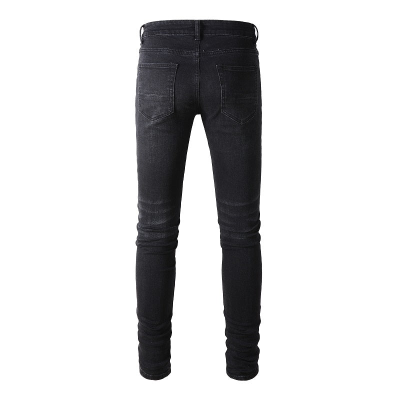 Collated Grey Black Skinny Fit Jeans