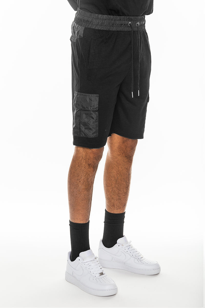 Cotton Blend Slub Shorts