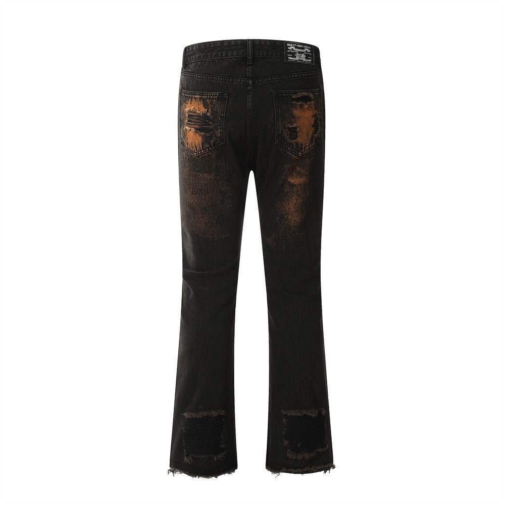 "Dead Zone" Industry Inkjet Stacked Jeans