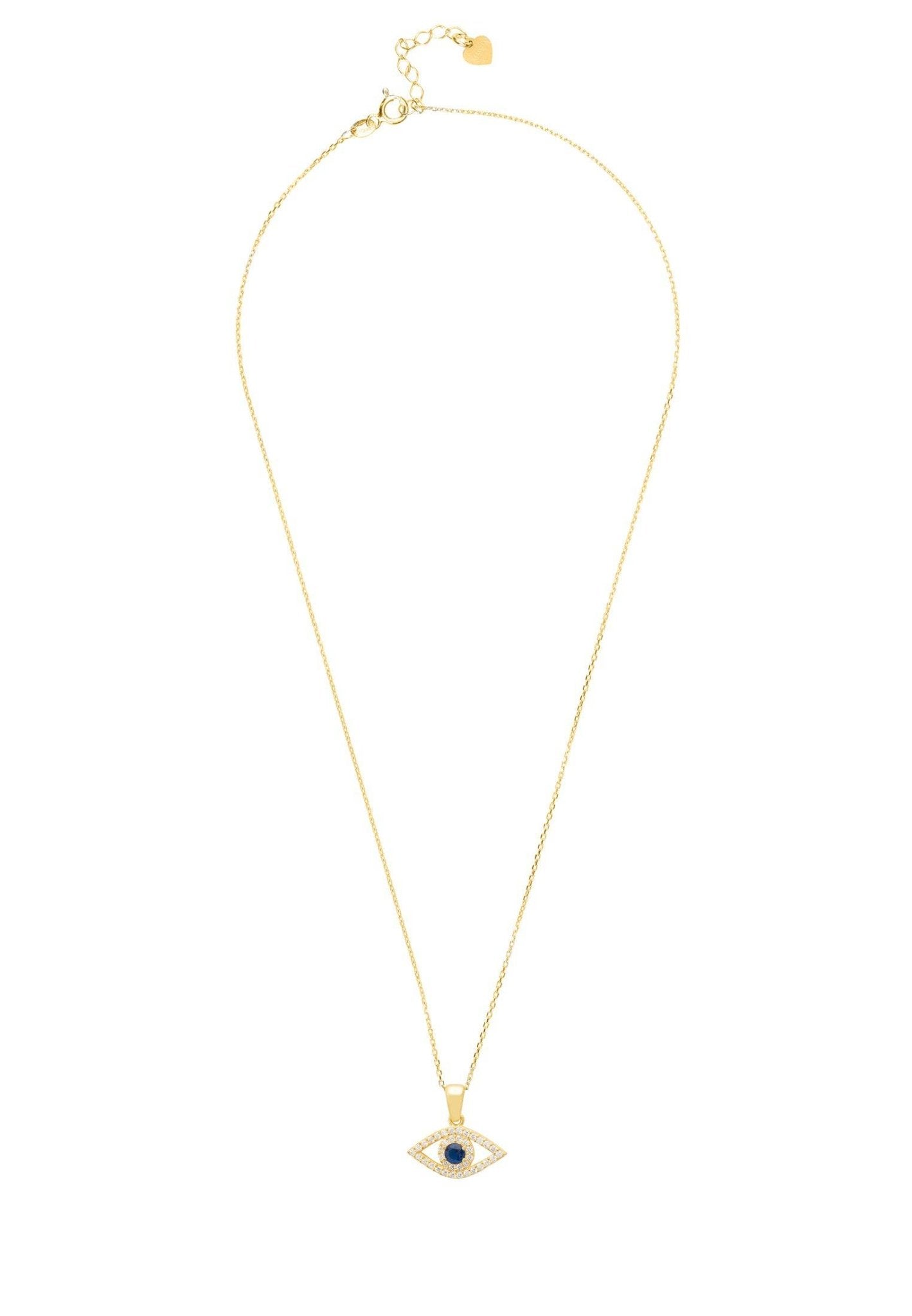 Evil Eye Gold Pendant Necklace