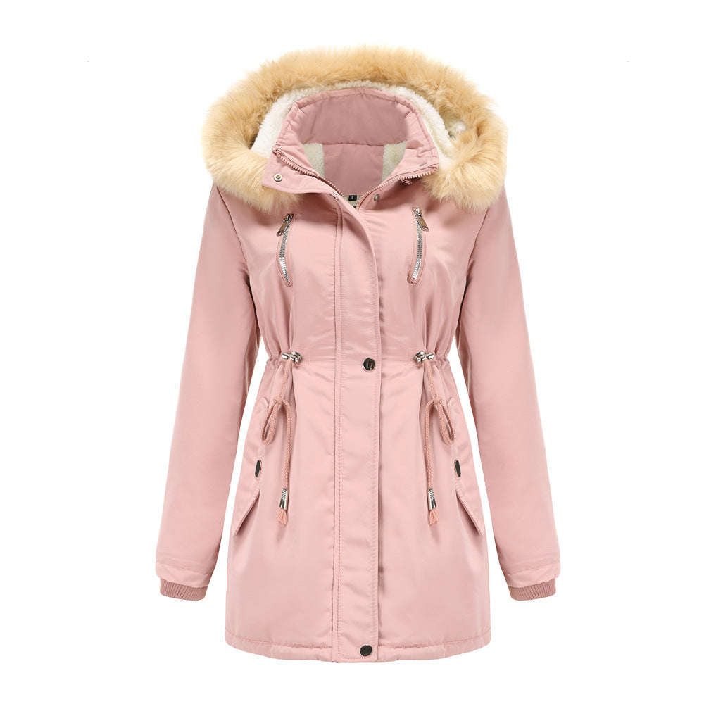 Lamb Velvet Jacket w Detachable Hood
