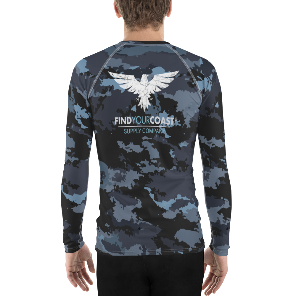 Find Your Coast® Compression Camo Rash Guard UPF 50+