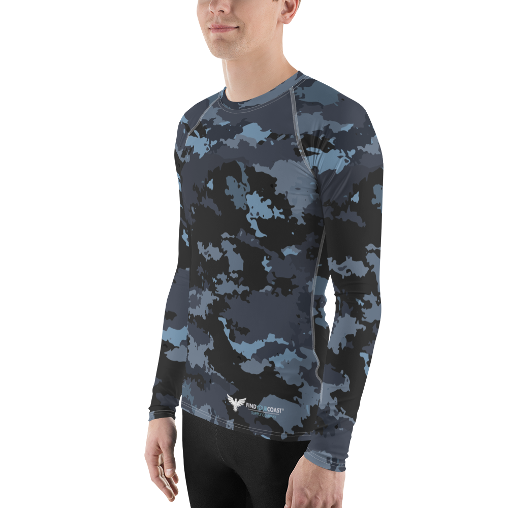 Find Your Coast® Compression Camo Rash Guard UPF 50+