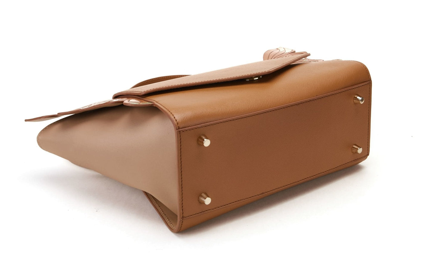“Seraphim” Dual Winged Brown Purse